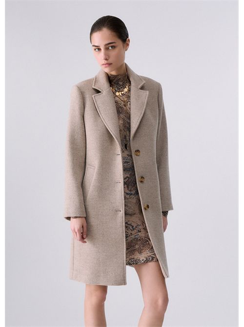 Cappotto midi in panno